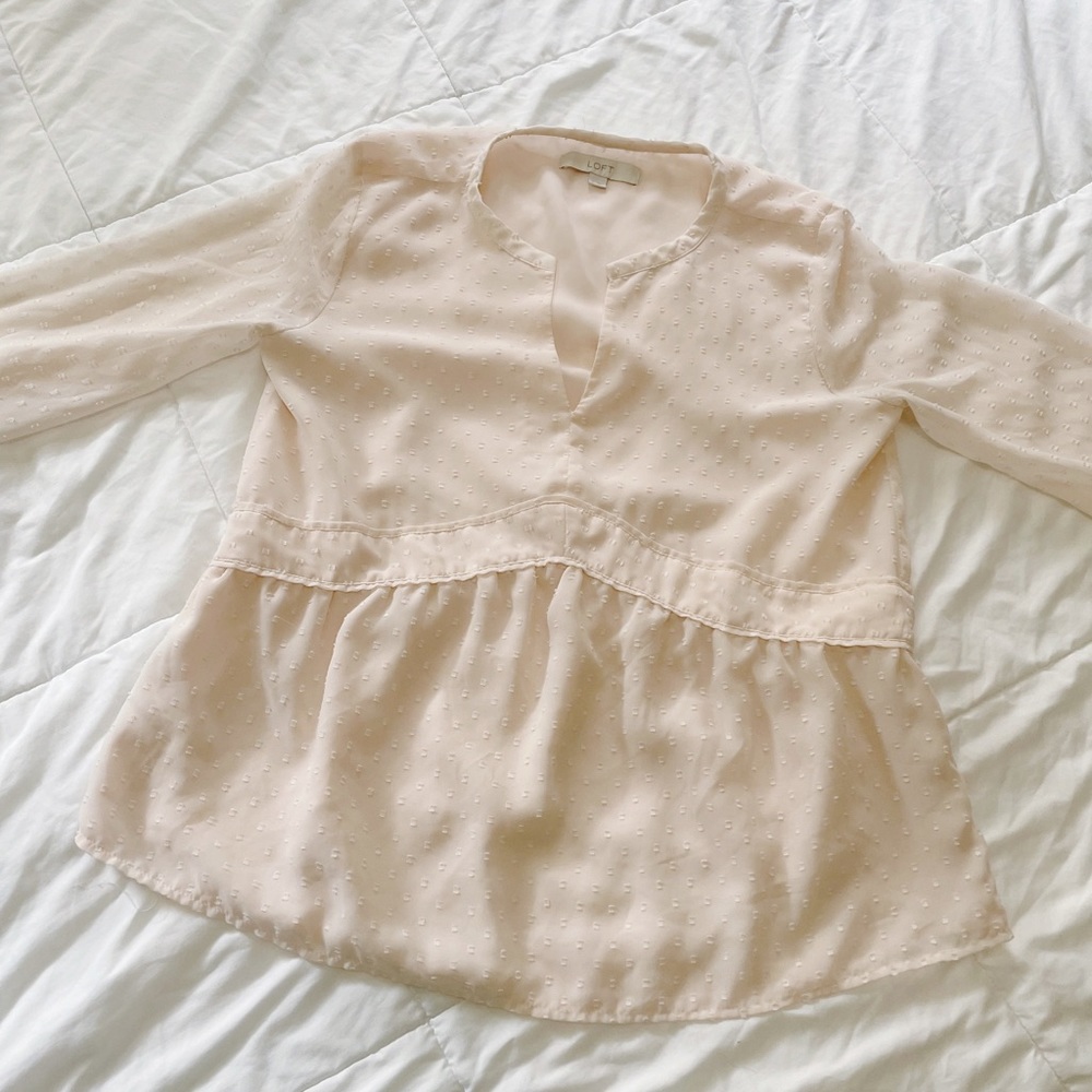 LOFT • SMALL BLOUSE • BLUSH